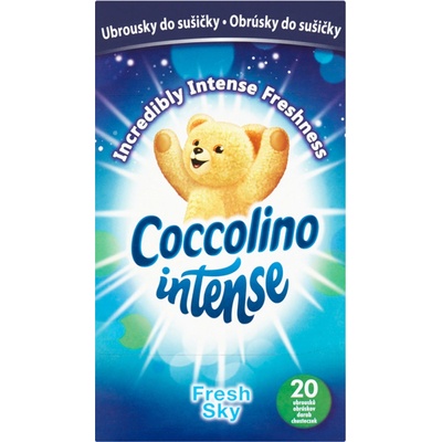 Coccolino Intense Fresh Sky vonné ubrousky do sušičky 20 ks – Zboží Dáma