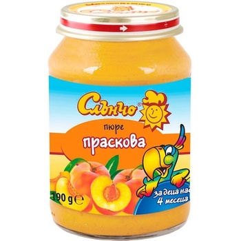 Слънчо пюре от праскови - 190 г