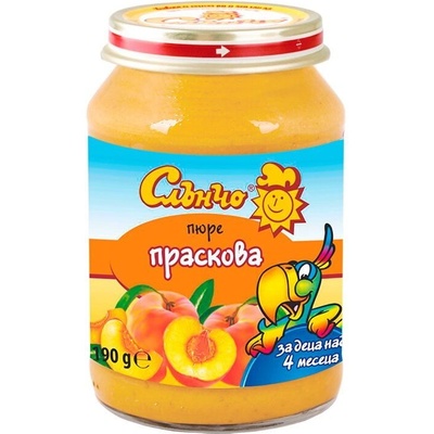 Слънчо пюре от праскови - 190 г