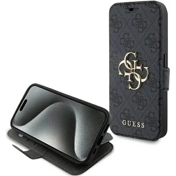 GUESS Кейс Guess 4G Metal Logo за iPhone 15 Pro, сив (GUE003584-0)