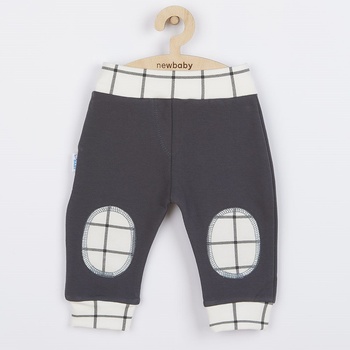 New Baby Dojčenské bavlnené tepláčky Cool grafitové
