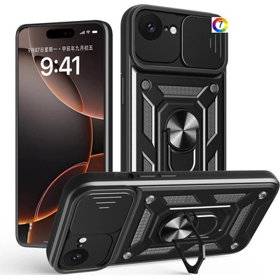 Apple iPhone 16e Удароустойчив Ring Holder Калъф и Протектор