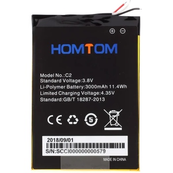 Image 1 of HOMTOM Оригинална Батерия 3000mAh за Homtom C2