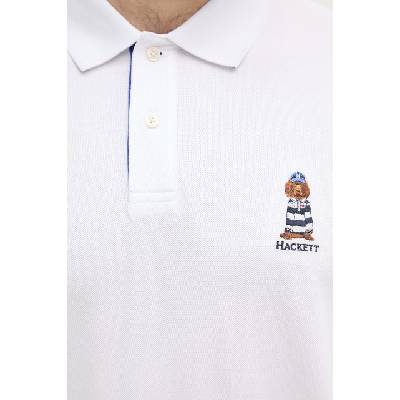 Hackett London тениска с яка мъжка от памук (HM5600142)
