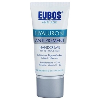 Eubos Hyaluron krém na ruce proti pigmentovým skvrnám SPF 15 (Coenzym Q10, Vitamin C & Vitamin B3) 50 ml