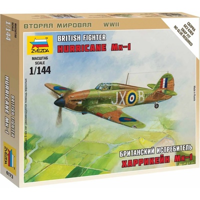 Zvezda Hawker Hurricane Mk.I 44 Wargames WWII 6173 1:1