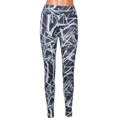 Дълъг черен клин с тюркоазена декорация