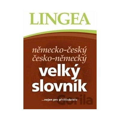 Německo-český a česko-německý velký slovník - Lingea