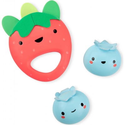 SKIP HOP Chrastítko Farmstand Berry Cute Band set 3 ks