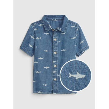 GAP Бебешка дънкова риза с акула GAP GAP | Sin | Момчешки | 92