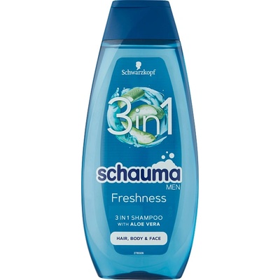 Schauma Men šampon 3v1 Sea minerals+ aloe vera 400 ml