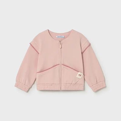 MAYORAL Суичер трико цип в розово за бебе момиче Mayoral