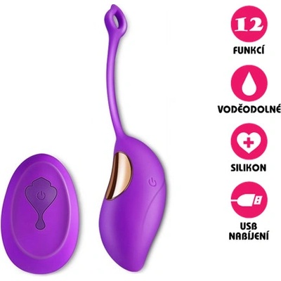 VšeNaSex.cz Bezdrátové vibrační vajíčko USB Mango Egg fialové