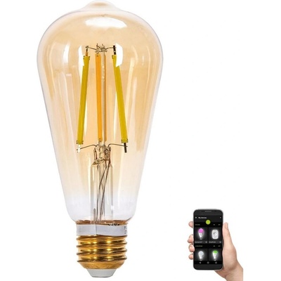 Aigostar B.V. LED Žiarovka FILAMENT ST64 E27/6W/230V 2700-6500K