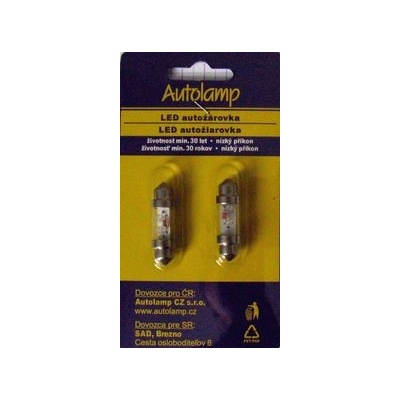 AUTOLAMP LED 12V (C5W) SV10x36 zelená 2 ks