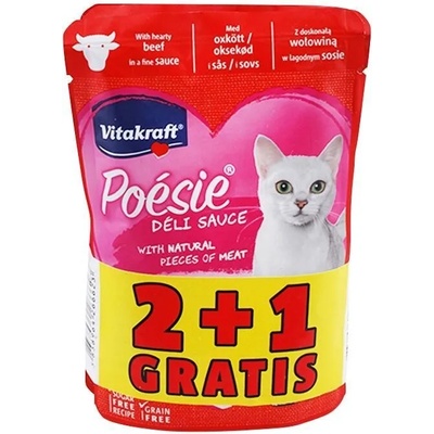 Vitakraft Poesie пауч за котки промокомплект 3 бр