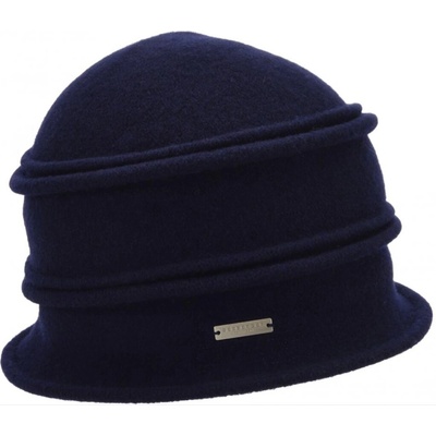 Seeberger dámský vlněný klobouček cloche modrý