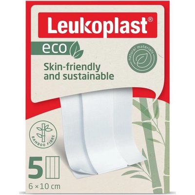 Leukoplast Eco Náplasti 6 cm x 10 cm 5 ks