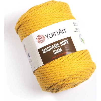 Yarn Art Macrame Rope 5 mm 764 hořčicová