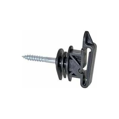 Izolátor pro elektrický ohradník plochý, pro pásku do 40 mm, lanka a lana - 25 ks