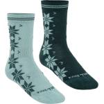Kari Traa Дамски мериносови чорапи Kari Traa Women's Vinst Sock 2 Pack Merino socks - Blue Lagoon - размер 36-38 (EU) (207-1585-0112)