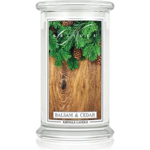 Kringle Candle Classic Balsam & Cedar ароматна свещ 623 гр