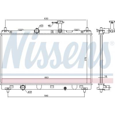 Chladič motoru NISSENS 606146