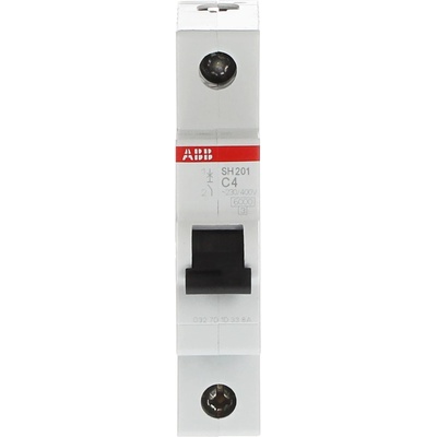 ABB АВТ. ПРЕДПАЗИТЕЛ SH201-C4 4A 1P 6kA curve C (M518002)