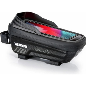 Kryt Držiak Wildman Traveling Bag Bike Frame With Zipper 1L 4 "- 7" Es12 Black