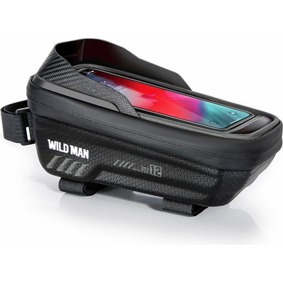 Kryt Držiak Wildman Traveling Bag Bike Frame With Zipper 1L 4 "- 7" Es12 Black