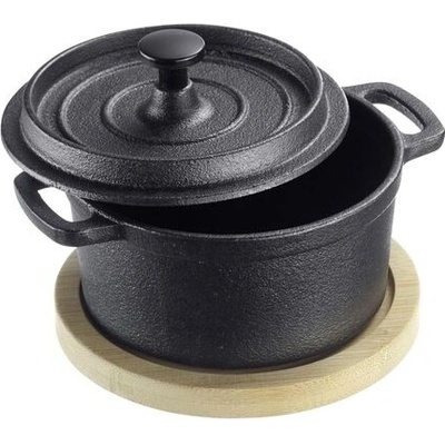Litinový hrnec Westmark Cast Iron Pot Tapas + Friends – malý litinový hrnec s poklicí, vhodný pro – Sleviste.cz