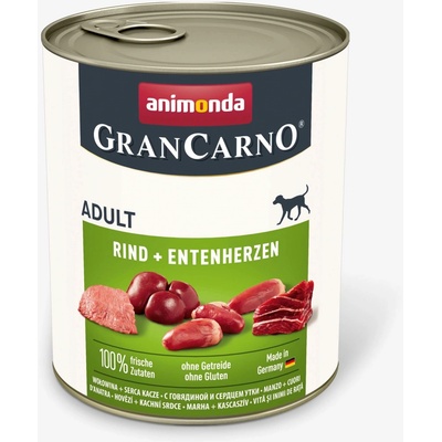 Animonda GranCarno Adult Beef a kachní Hearts 800 g