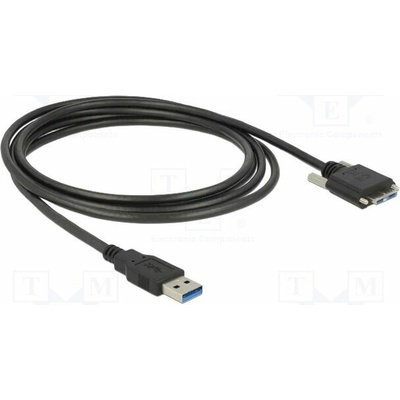 Delock 83599 USB A vidlice USB B micro vidlice 3m černý
