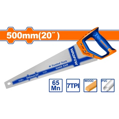 WADFOW Ръчен трион wadfow 500 мм, 7 tpi - Максимална дължина за бързо рязане (wf whw1120)