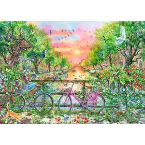 Ravensburger - Puzzle Bicycles Amsterdam - 1 000 piese