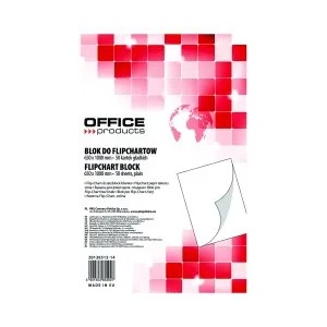 Office Products Пад за флипчарт 65х100см 50 листа бял
