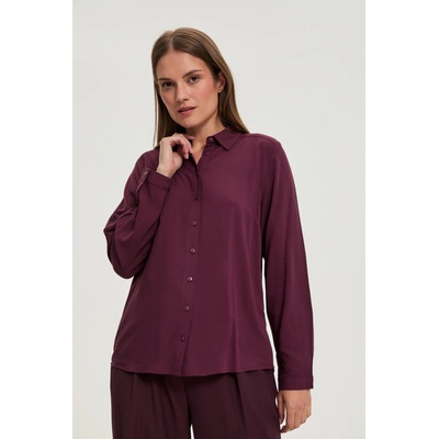 Moodo Винена вискозна риза Moodo Moodo | Cherven | ЖЕНИ | XXL