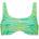 PUMA Printed Scoop bikini top - Green (Lemon / Mint)