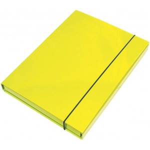 Optima Кутия за папки optima a/4 с 3 см гръбнак, жълта 22493 (22493)