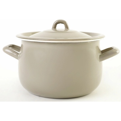 Hrniec 4,8 l smalt s pokrievkou Olymp Elegant sivý 20 cm