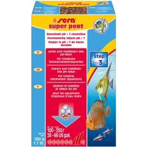 Sera Super Peat - Торф на гранули за аквариуми, 500 гр