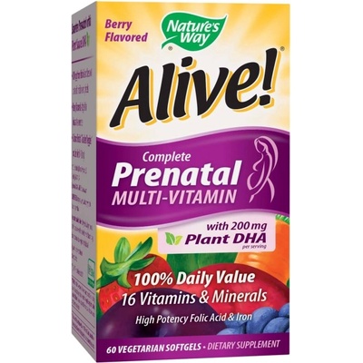 Nature's Way Alive! Complete Prenatal Multi-Vitamin | Premium Formula [60 Гел капсули]