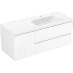 Mexen Rivel шкаф за баня 120 см с мивка Vela дясна, 2 чекмеджета, 1 врата, релефен, (91A23-12047-3-BBFFF01-W23P01)
