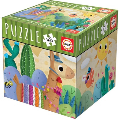 Educa Мини пъзел Educa от 48 части - Лама (EDU18075)