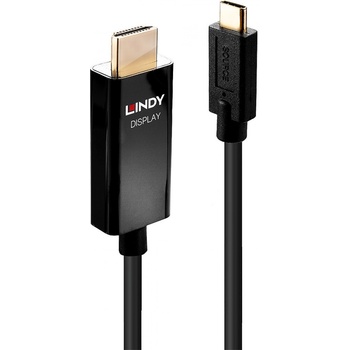 Lindy LNY-43293 : : Конвертор-кабел от USB Type C към HDMI, M-M, черен, 4K60, 3.0 м (LINDY 43293)