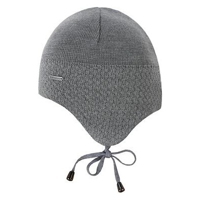 dětská pletená merino čepice Kama B97 šedá