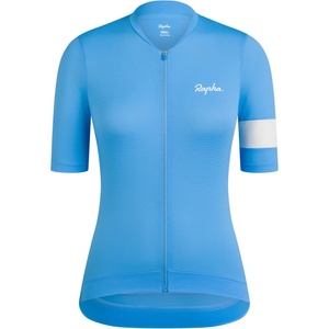 Rapha Дамска фланелка с къс ръкав за колоездене Rapha Women's Core Lightweight Jersey Cycling jersey - All Aboard / White Alyssum - размер XL (156-2651-0115)