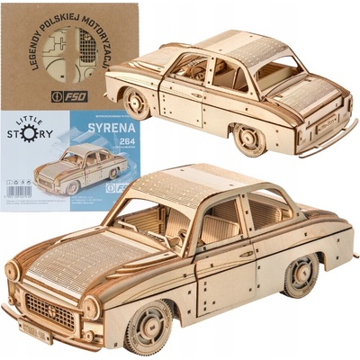 Little Story Dřevěné 3D puzzle Syrena 105 264 ks