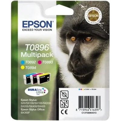 Epson КОМПЛЕКТ 3 ГЛАВИ ЗА epson stylus s 20/sx 100/105/200/205/400/405/bx 300f - multi pack - c/m/y - pn c13t08964010 (201epst0896mp)