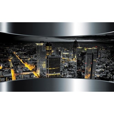 Impol Trade 2206 vliesová fototapeta 3D výhled na město rozměr 368 cm x 254 cm